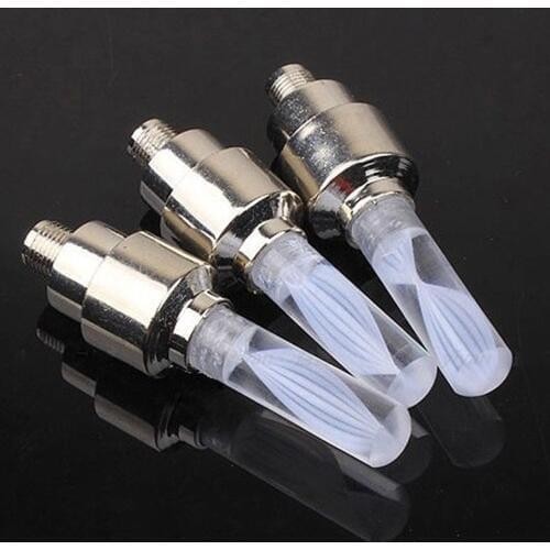High Quality 1pc 7Color New Hot Fashion LED Flash Light Bike Tyre Wheel Valve Caps Tire Lamp Night Light Bicycle Accessories