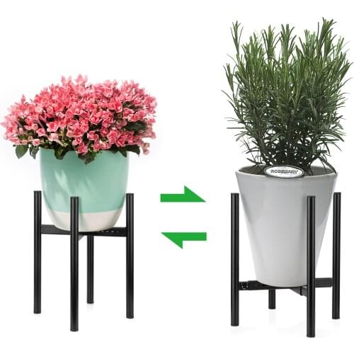 Metal Plant Stand Adjustable Indoor Modern Planter Display Holder Waterproof And Rust-proof Sturdy For Beautifying Your Home