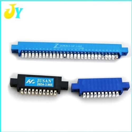 10 PCs 10pin 28pin Blue Female Jamma Connector for Coin Operated Arcade Game Machine free shipping