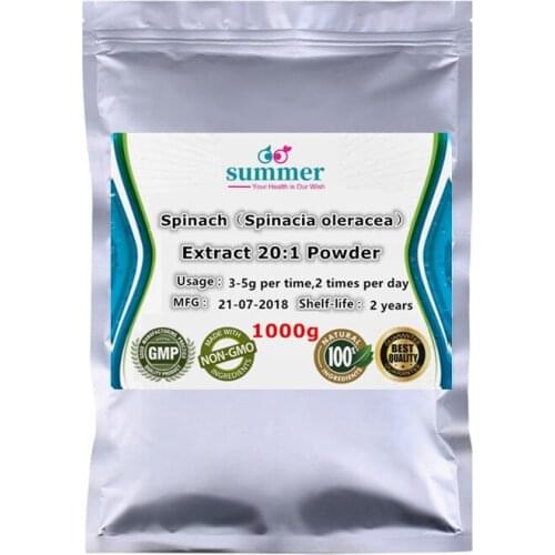 1000g Spinacia oleracea Powder Extract 20:1,Bo cai powder,Spinach, spinage extract for ensure nutrition and improve health