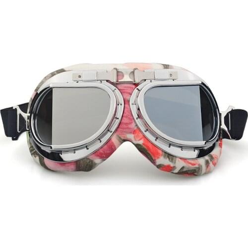 2019 Retro Motorcycle Goggles Glasses Cruiser Motorcycle Goggles Vintage Leather for Harley Glasses