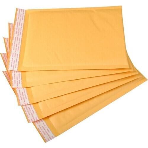 30pcs/lot Bubble Mailers Kraft Paper Bubble Mailers Self Sealing Padded Envelopes Bags For Book Magazine Lined Mailer