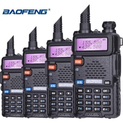 4pcs Special Price Baofeng UV-5R Walkie Talkie VHF UHF Two Way Radio UV 5R Ham HF Transceiver CB Radio UV5R Hunting Radio Amador