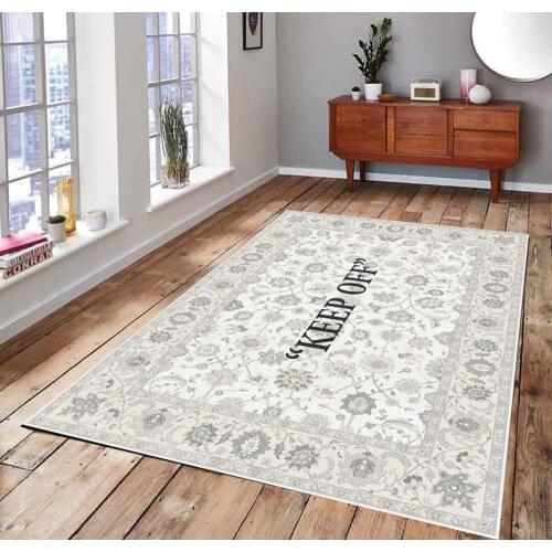 KEEP OFF 7 Classic Patterned Carpet , Fan Carpet Non Slip Floor Carpet,Teens Carpet,Area Rug