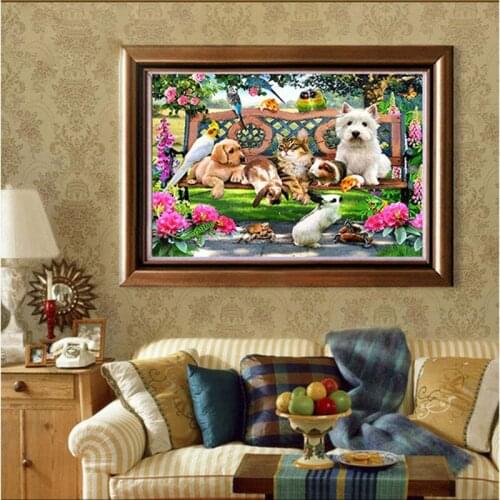 Diamond Embroidery Diy Diamond Painting Cross Stitch Kits Diamond MosaicIce Animal garden Full Square Diamond Embroidery AS016