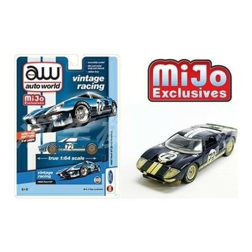 Auto World AW cars1:64 Ford GT40 Le Mans Racing Track #72 Hidden version Collection car