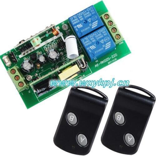 Free Shipping85V-250V Wide Range Output RF wireless remote control system 1 Receiver & 2 Transmitter switch livolo