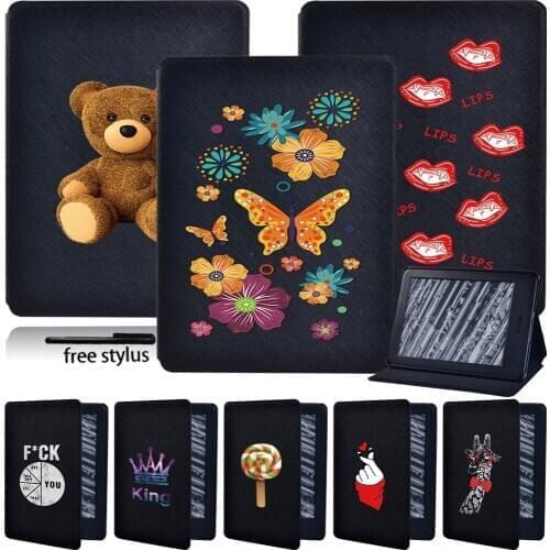 Tablet Case For Amazon Kindle (2019)/(2016) Paperwhite 1 (2012)/2 (2013)/3 (2015)/4 (2018) -Tablet Hard Shell Leather Cover Case