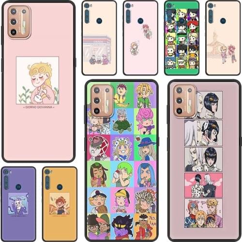 Cute JoJo Bizarre Adventure Phone Case For Motorola Moto G10 G30 G9 Play One Fusion Plus G8 Power Lite Hype G Stylus Cover Funda