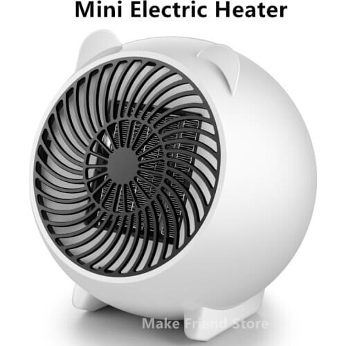 EU/US Plug 500W Mini Electric Heater Home Heating Electric Warm PTC Air Fan Office Desk Heaters Handy Air Heater Warmer Fan