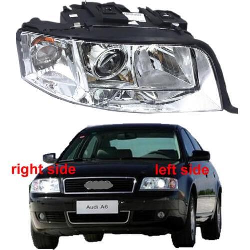 Halogen Headlights Assembly For Audi A6 C5 2003 2004 2005 Headlight Assembly with Motor