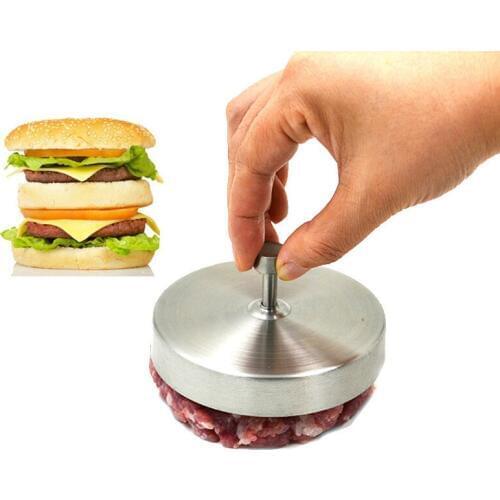 Hot 3.7'' Stainless steel Hamburger press Burger Maker Stuffed Burger press Pizza Hamburger Patties Meat Burger Mold