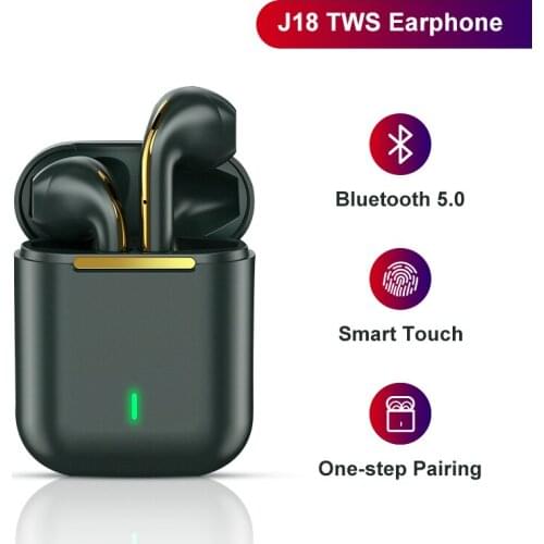 J18 TWS Wireless Earbuds 3D Touch Control Bluetooth Waterproof Earphone Hifi Sound Headphone Sports Headset for All Smartphone