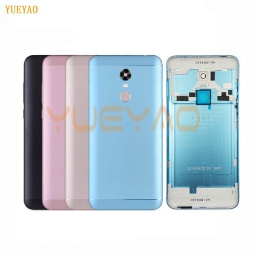 Housing For Xiaomi Redmi 5 Plus(MEE7) Spare Parts Back Battery Cover Door Housing + Side Buttons + Camera Flash Lens Replacement