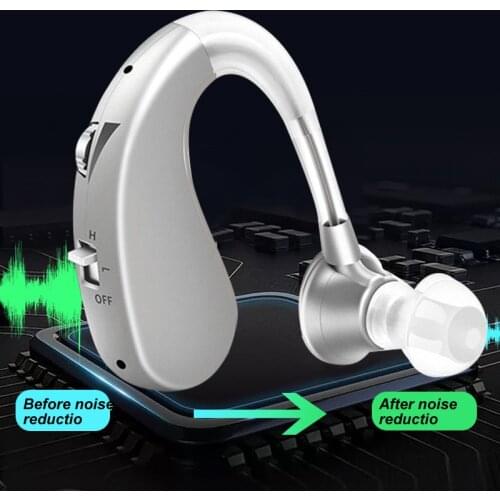 Mini Hearing Aid Portable Sound Amplifier Apparatus Rechargeable Headphones Aids Elderly Wireless Headset Hearing Loss Tools