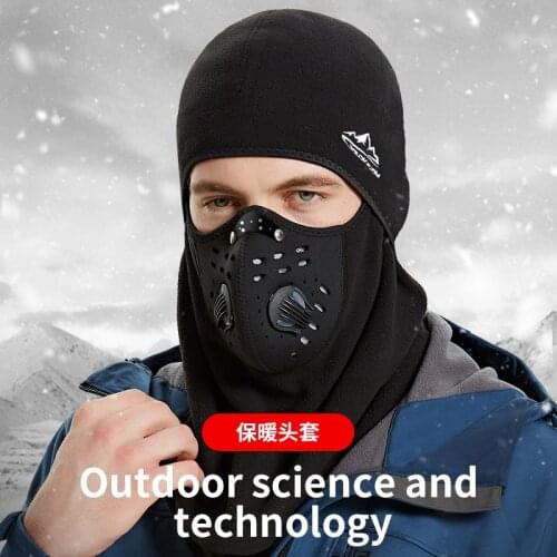 Men Bike Motorcycle Face Mask Anti Haze Dust Sports Winter Cycling Ski Plus velvet Wind balaclava Cap scarf Bandana