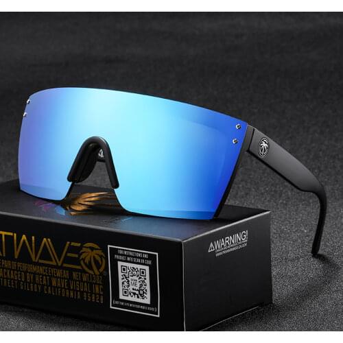 2021 NEW High quality luxury Heat Wave brand sunglasses square Conjoined lens Goggles Women men sun glasses UV400