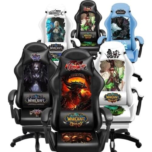 New Fashion black Wcg Gaming Chair Anchor Armchair Ergonomic Computer Chair Home Office Chairs Function Adjustable with Footrest