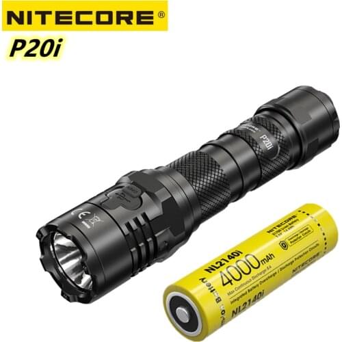 Original NITECORE P20i Tactical Flashlight USB Rechargeable Super Bright 1800Lumens With 4000mAh Battery Self-defense Flashligh