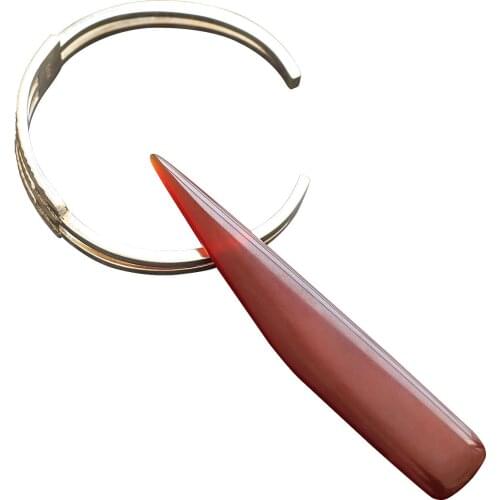 Gold Polishing Agate Knife Polishing Knife Bracelet Ring Jewellery Care Natural Agate To Rub Leather Edge For Scoring Gold