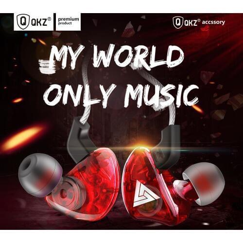 Qkz CK5 In Ear Wired Earphone Transparent Bass 3.5mm Sport Stereo Music with MIC Earphones For iphone For Xiaomi Android Phones