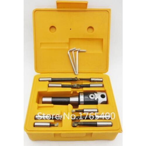 R8 M12 Arbor F1 -18 75mm boring head and 12pcs 18mm boring bars, boring head set