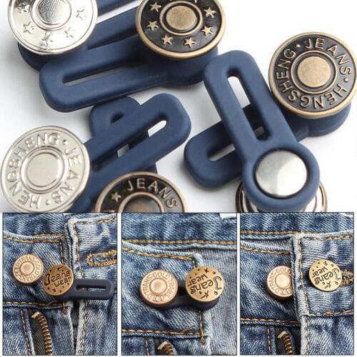 Jeans Retractable Button Adjustable Detachable Extended Button For Clothing Jeans Belt Buckle For Men Women Ceinture New Arrival