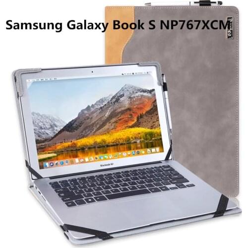 Luxury Stand Case Cover for Samsung Galaxy Book S NP767XCM 13.3 inch Laptop Business Notebook Sleeves Protective Skin Bag