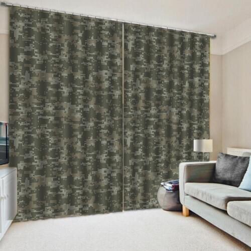 Modern Home Decoration Living Room Curtains 3d Error code pattern High quality custom 3d curtain fabric