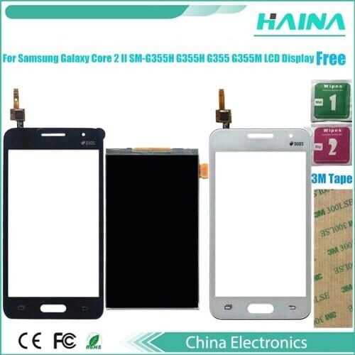 4.5"inch For Samsung DUOS Core 2 SM-G355H G355M G355H G355 Lcd Display With Touch Screen Digitizer Sensor Panel Pantalla Monitor
