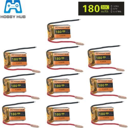 10pcs 3.7V 180mAh Lipo battery for Syma S105 S107 S107G S109 S026G S111G for Skytech M3 Li-Po Battery Helicopter Part 10pcs/lot