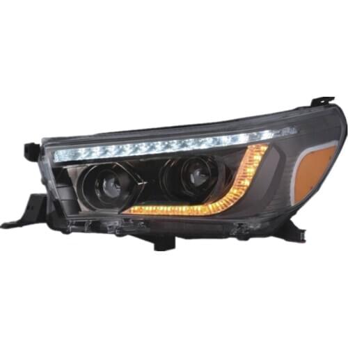 2015-2020 New style LED Daytime running lights and HID Headlight for hilux REVO PICK UP head lamp