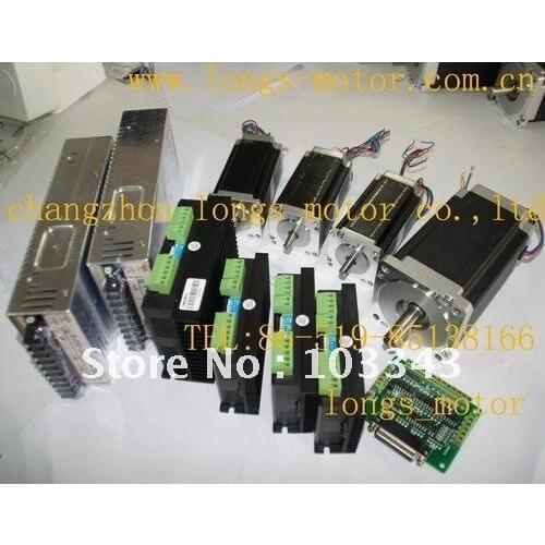 4Axis CNC controller kit 425oz &1232oz-in Stepper Motor, stepper motor driver DM542A DM860A,controller DB25 CNC/MILL