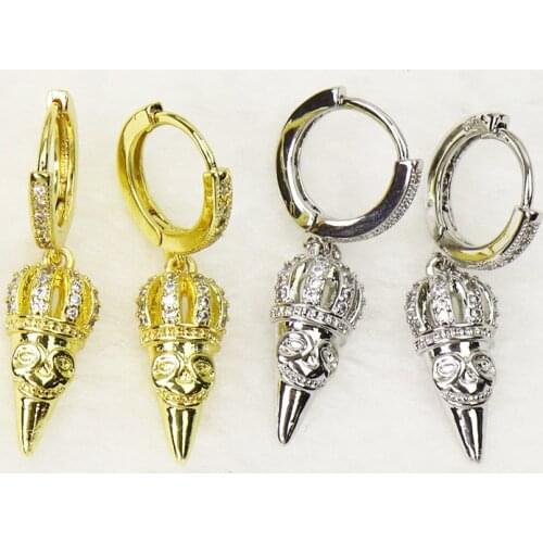 5 Pairs Drop earrings zircon Crown Arrow shape jewelry earrings Fashion mix colors earrings fashion women earrings 51570