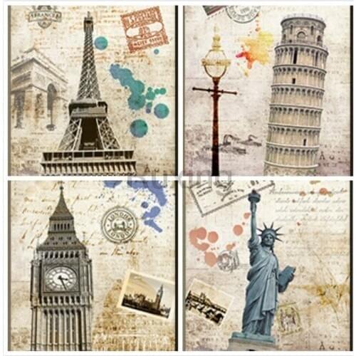 Diamond Painting Diamond embroidery diy full square City building victory statue diamond mosaic Handmade mural decoration gift