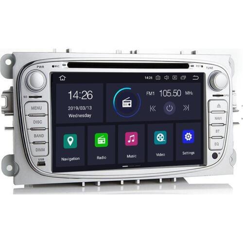 Car Multimedia Player Android10 4+64G GPS 2 Din car dvd player for FORD/Focus/S-MAX/Mondeo/C-MAX/Galaxy wifi car radio DSP DVR