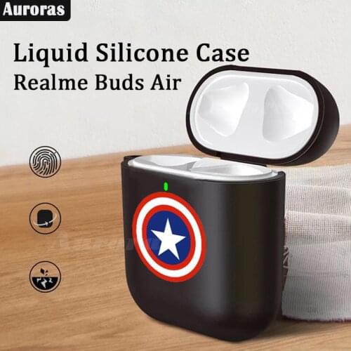 Auroras For Realme Buds Air Case Cartoon Design Shockproof Protector Full Cover For Realme Buds Air Case