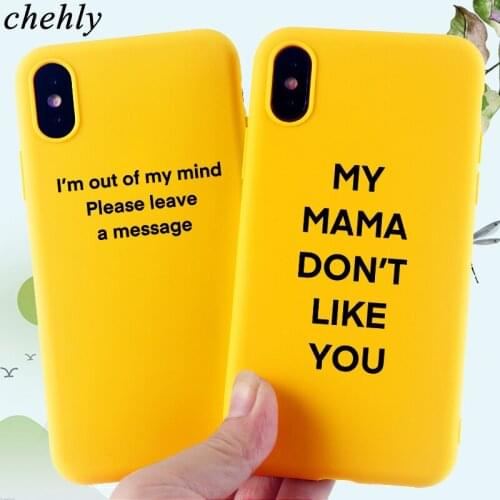 Phone Case for IPhone 6s 7 8 11 12 Mini Plus Pro X XS MAX XR SE Funny Letter Cases Soft Silicone Fitted Back Covers Accessories