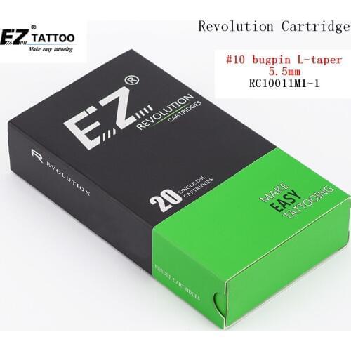 RC1011M1-1 EZ Revolution Cartridge Tattoo Needles Magnum (M1) #10 0.30mm L-Taper 5.5mm For Rotary machines and grips 20pcs /lot