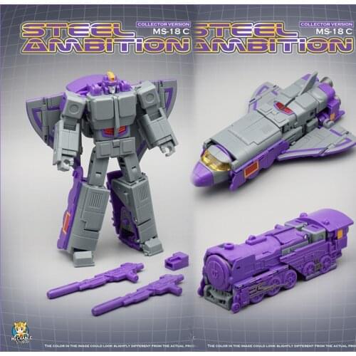 MFT Transformation Astrotrain Triple Changers MS-18C MS18 MS-18 Mini Pocket Warrior Action Figure Robot Toys