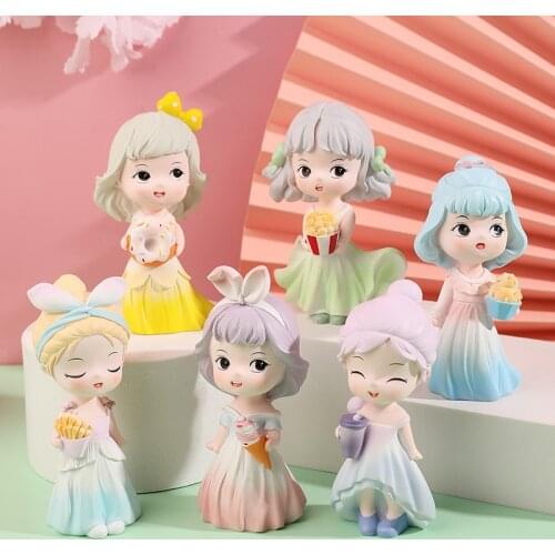 Girl Cute Blind Box Guess Toys Doll Figurines Miniatures Decorative Items for Home GK Resin Birthday Gift Action Figure Display