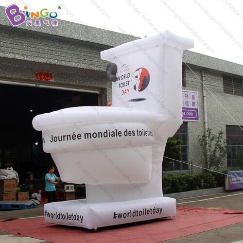 Personalized 4.5 meters height giant inflatable toilet seat advertising 15 feet toilet inflatables for decoration toys