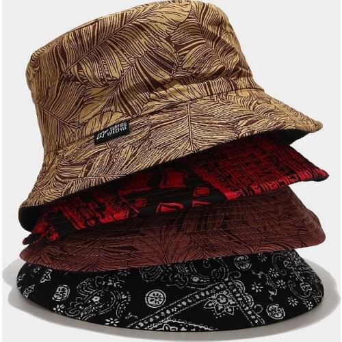 New Folk-custom Fisherman Hat Mens Bucket Hat Retro Reversible Outdoor Hiking Hat Womens Sun Protection Hat Unisex Panama Cap