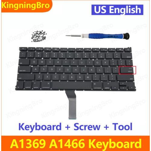 New Replacement Keyboard For Macbook Air 13" US Keyboard A1369 2011 A1466 2012 2013 2014 2015 2017 Years