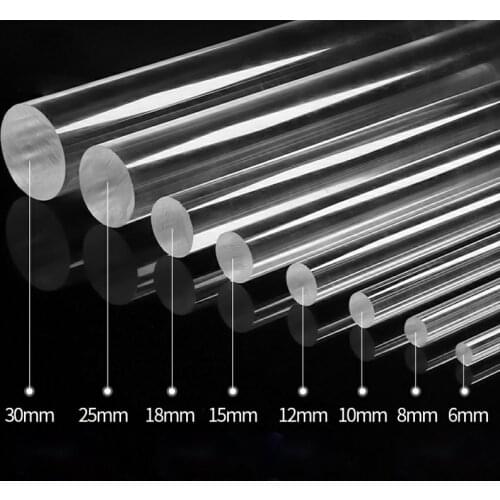 Transparent Acrylic Plexiglass Lucite Rod PMMA Bar DIY Decor DIY Accessories Jewelry Holders Customized Photography Tools