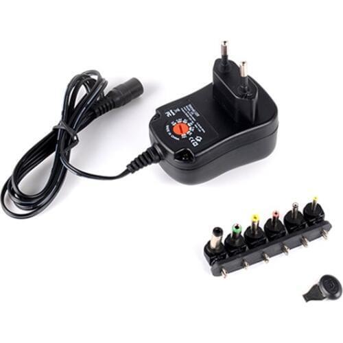 Adjustable Power Adapter 3V/4.5V/6V/7.5V/9V/12V 12W AC/DC Universal Charger Supply EU/ US / UK Plug With 6 DC Output Adapters