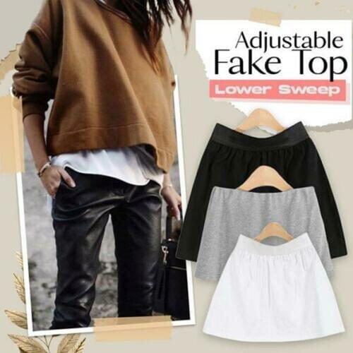 Adjustable Layering Fake Top Lower Sweep Set Skirt Half-length Splitting A Version TY66