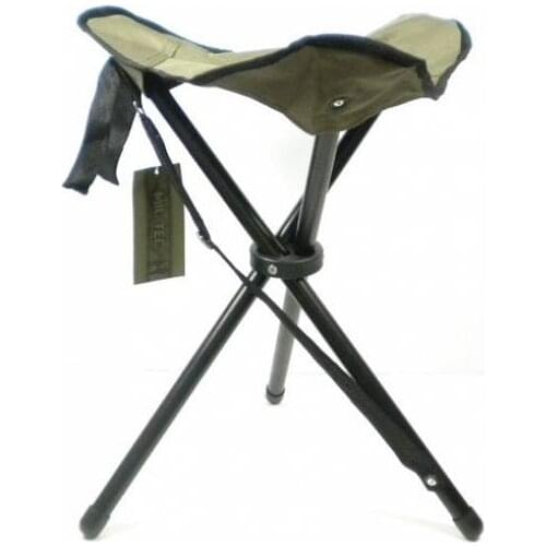 Folding stool airsoft survival od miltec cm 43x33