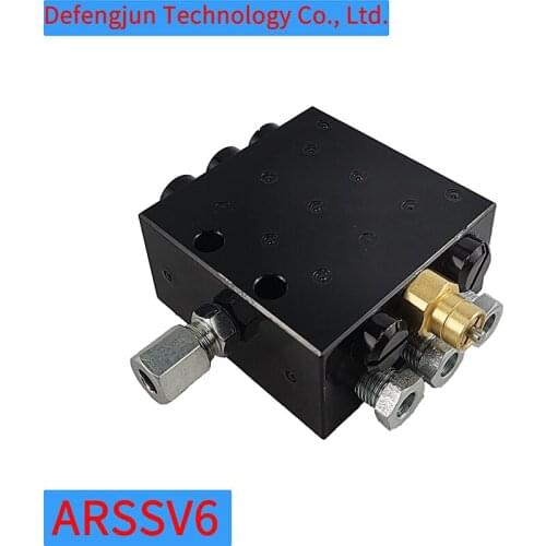 Lubrication Equipment Direct Sales SSV6 Series Single Line Distributor Progressive Dry Oil Integral Distributor