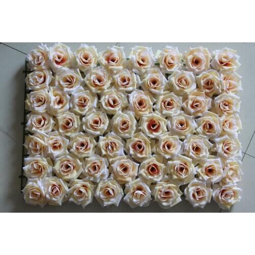 SPR EMS Free Shipping rose flower wall champagne hot sale valentines day wedding backdrop wall arrangement flowers decoration